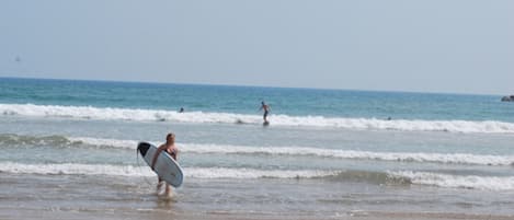 Vlak bij het strand