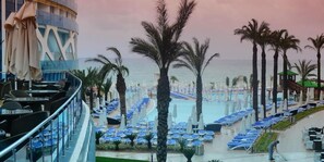 Indoor pool, 3 outdoor pools, pool umbrellas, sun loungers
