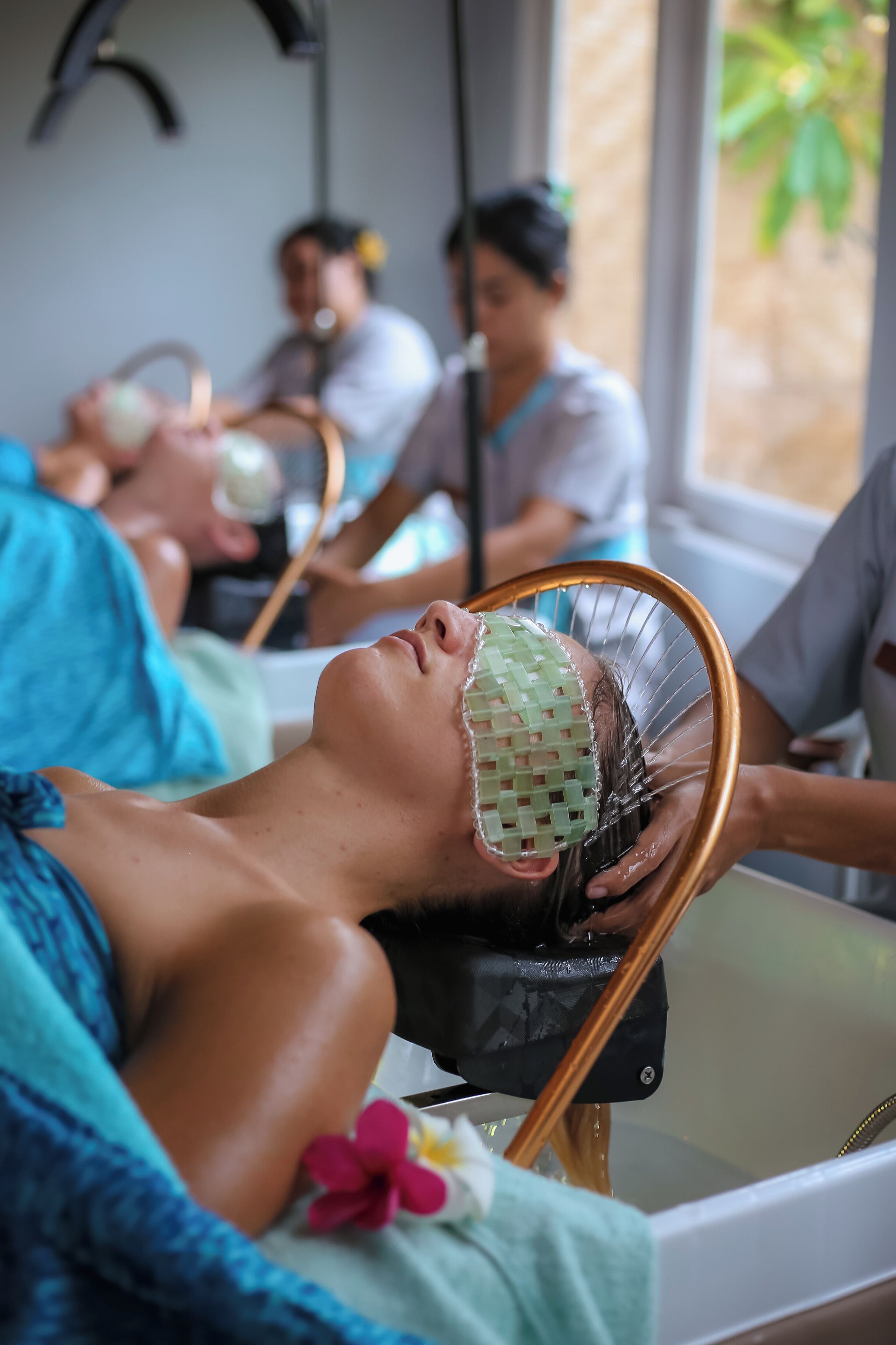 Salas de tratamiento para parejas, tratamientos corporales, aromaterapia