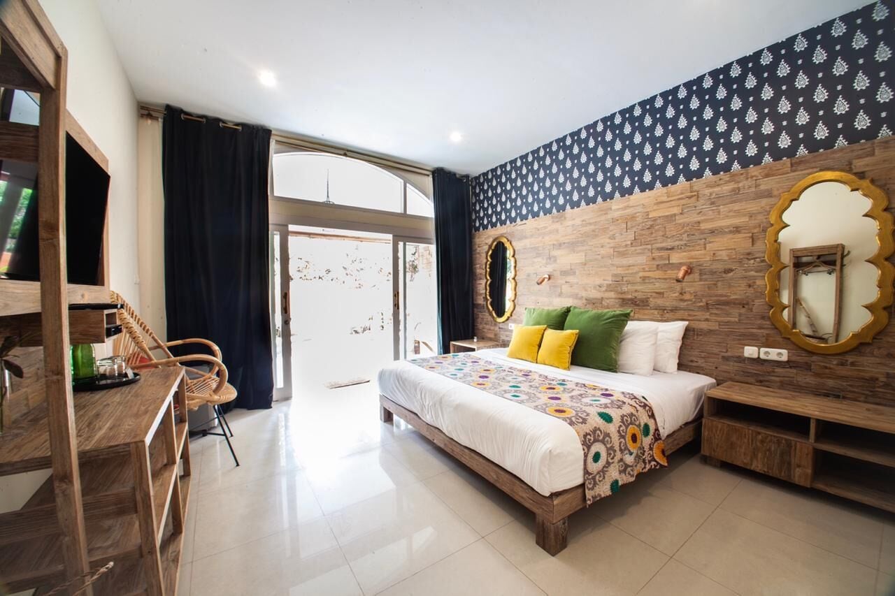 Poolside King  | Bar mini, peti besi dalam bilik, Wi-fi percuma 