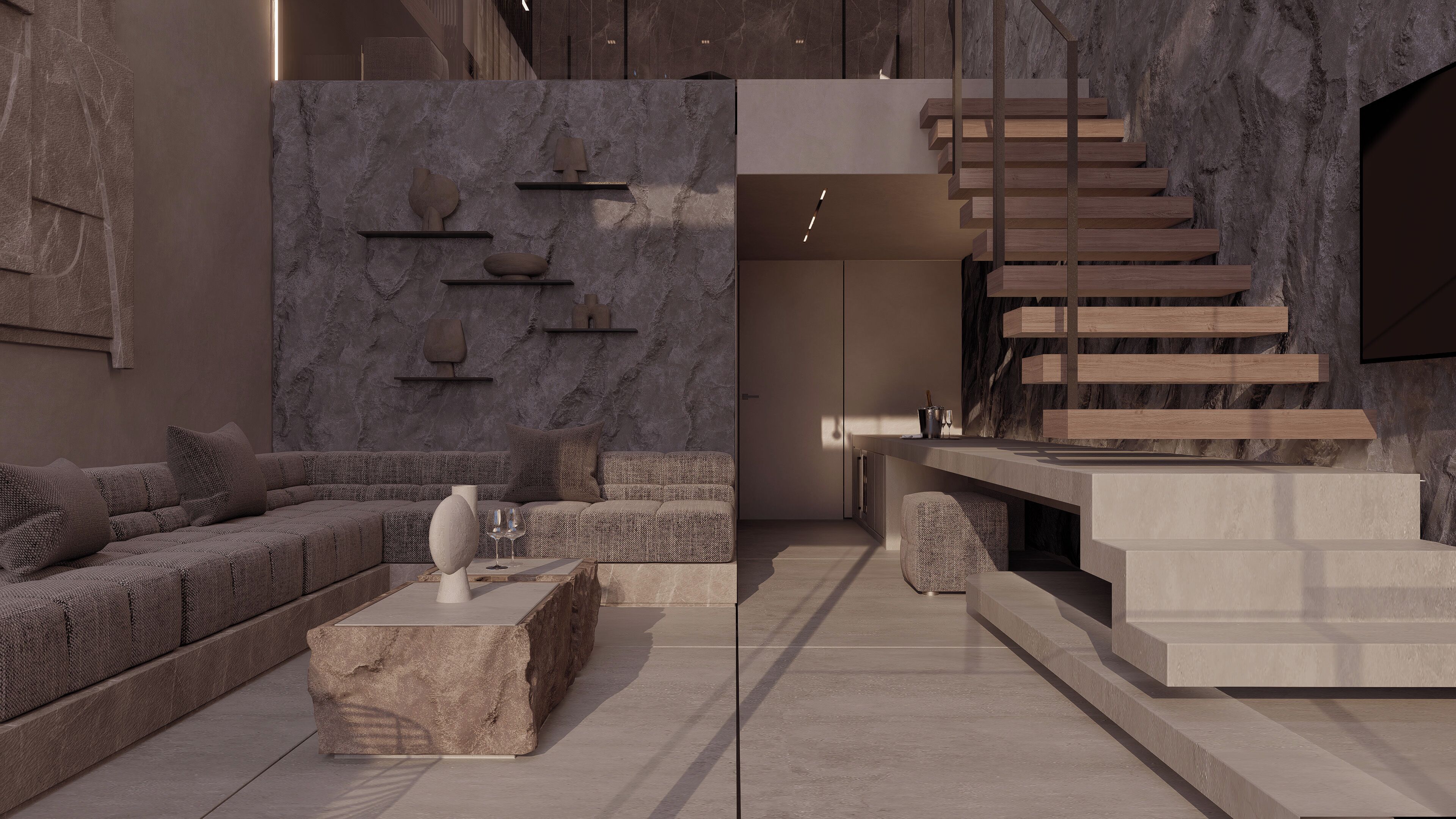 The Atrium - EÉSO by NEMA | Living area | 43-inch flat-screen TV with satellite channels, TV