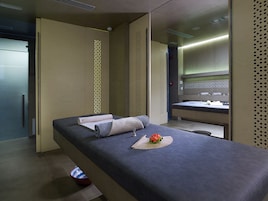 Turkish bath, body treatments, hot stone massages, deep-tissue massages
