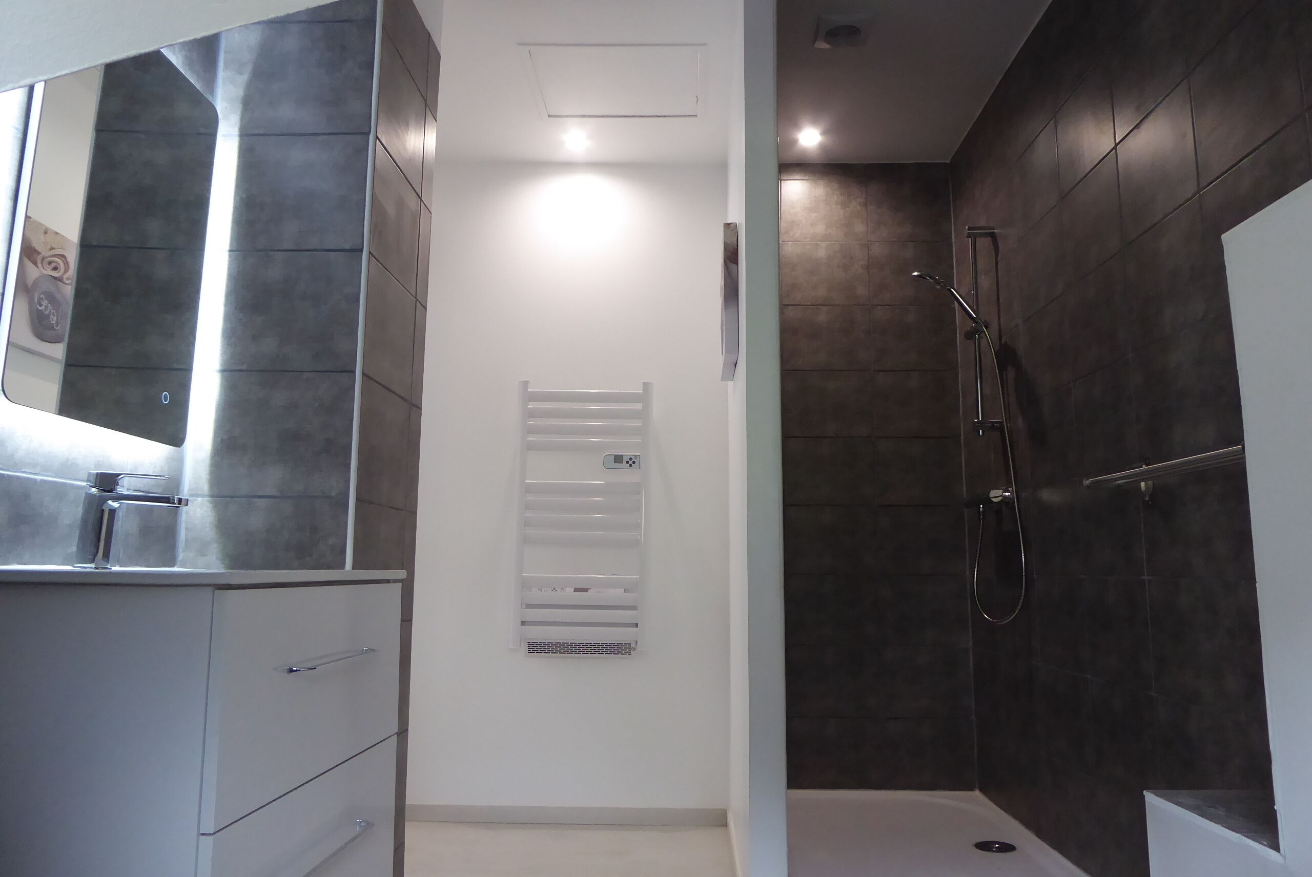 deluxe double room | bathroom | eco-friendly toiletries, hair dryer, towels, soap