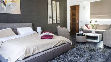 Penthouse de lujo, 4 habitaciones, con acceso para personas discapacitadas, alberca privada | 2 habitaciones, minibar y caja de seguridad en la habitación