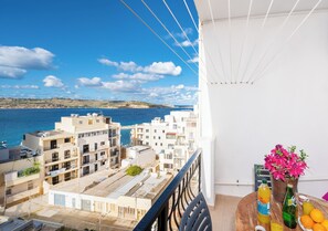 Apartment, 1 Bedroom, Terrace, Partial Ocean View | View from room - Seashells Self Catering Apartment by Getaways Malta (St. Paul's Bay)