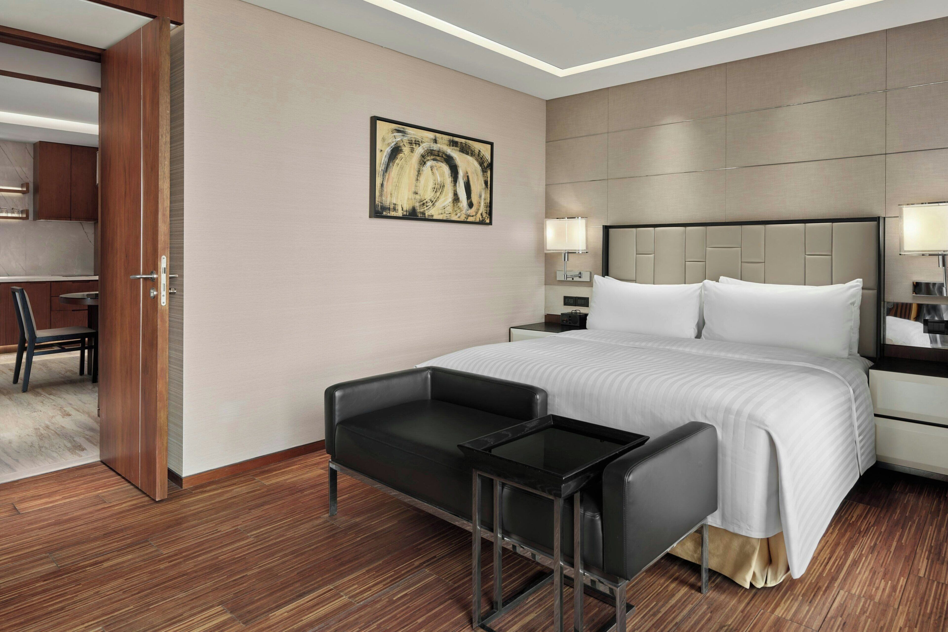 Premium bedding, down duvets, pillow-top beds, in-room safe