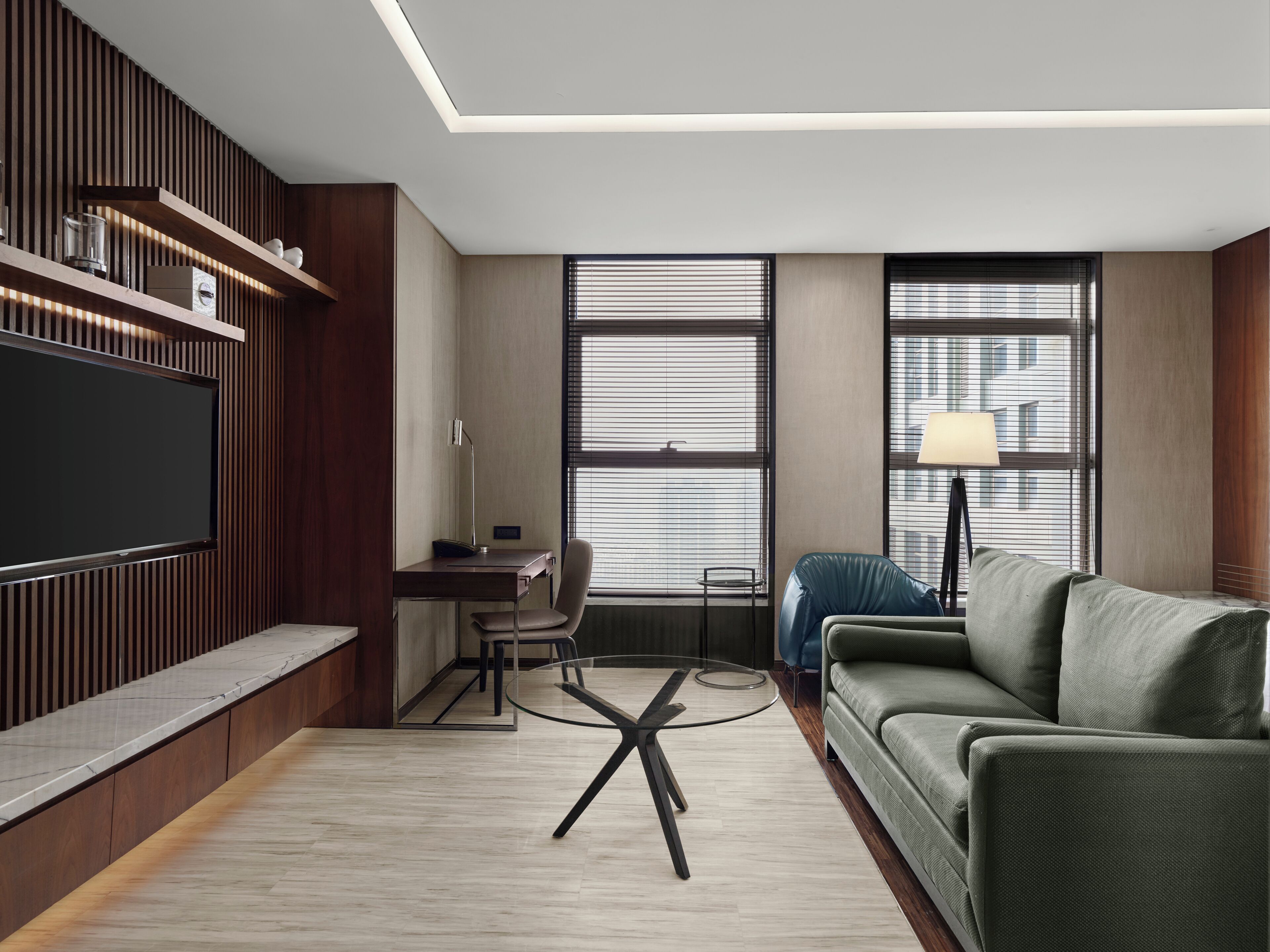 스튜디오, 킹사이즈침대 1개 | 고급 침구, 오리/거위털 이불, 필로우탑 침대, 객실 내 금고