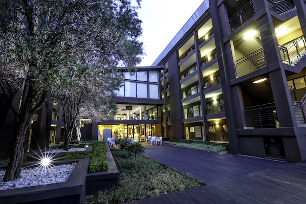 Front of property – evening/night