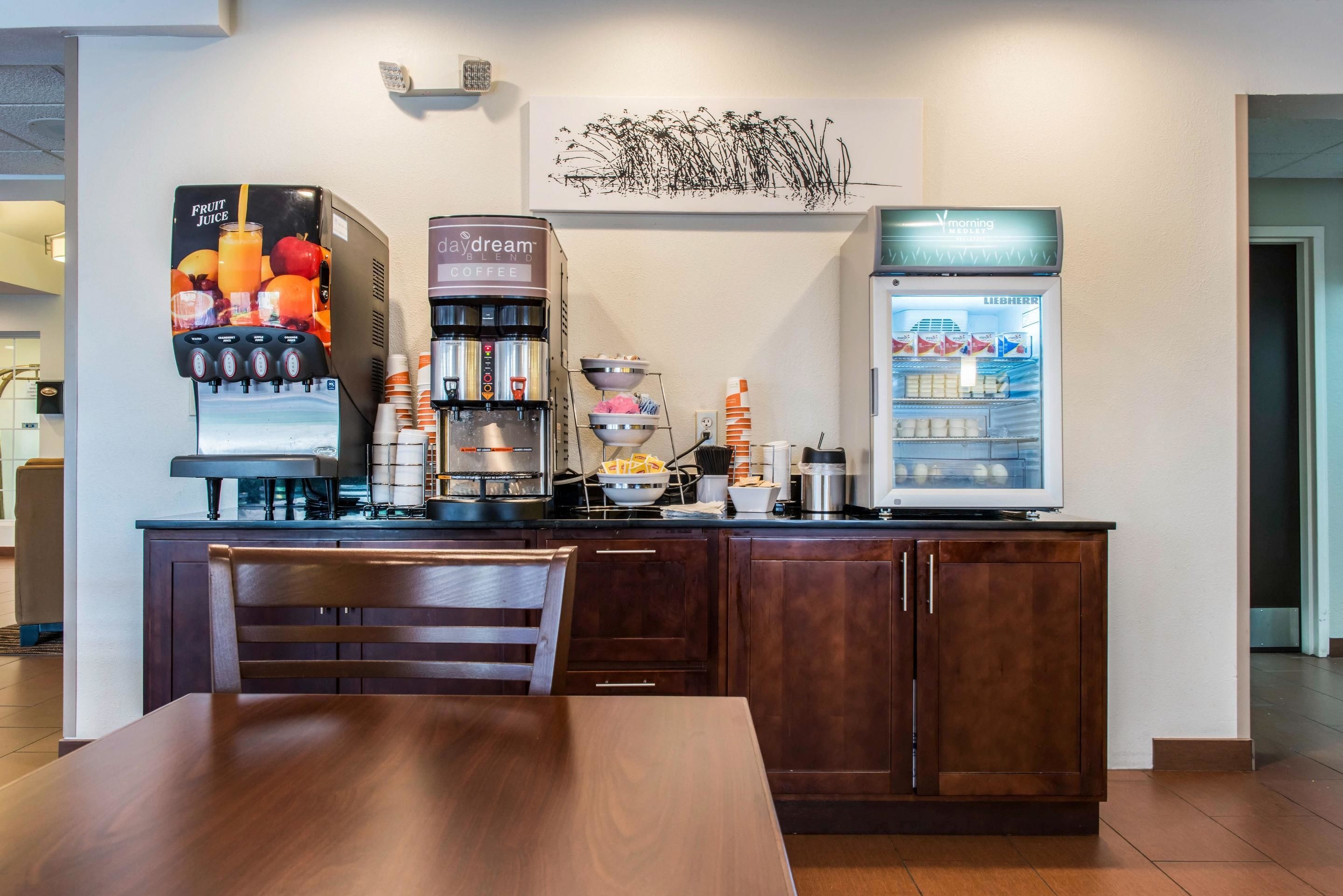 free daily buffet breakfast