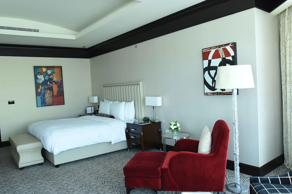 Free minibar, in-room safe, individually decorated