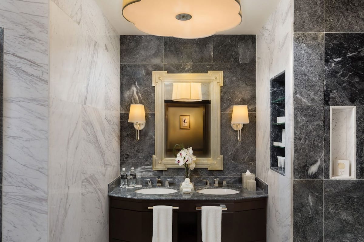 Bathroom | Eco-friendly toiletries, hair dryer, bathrobes, slippers