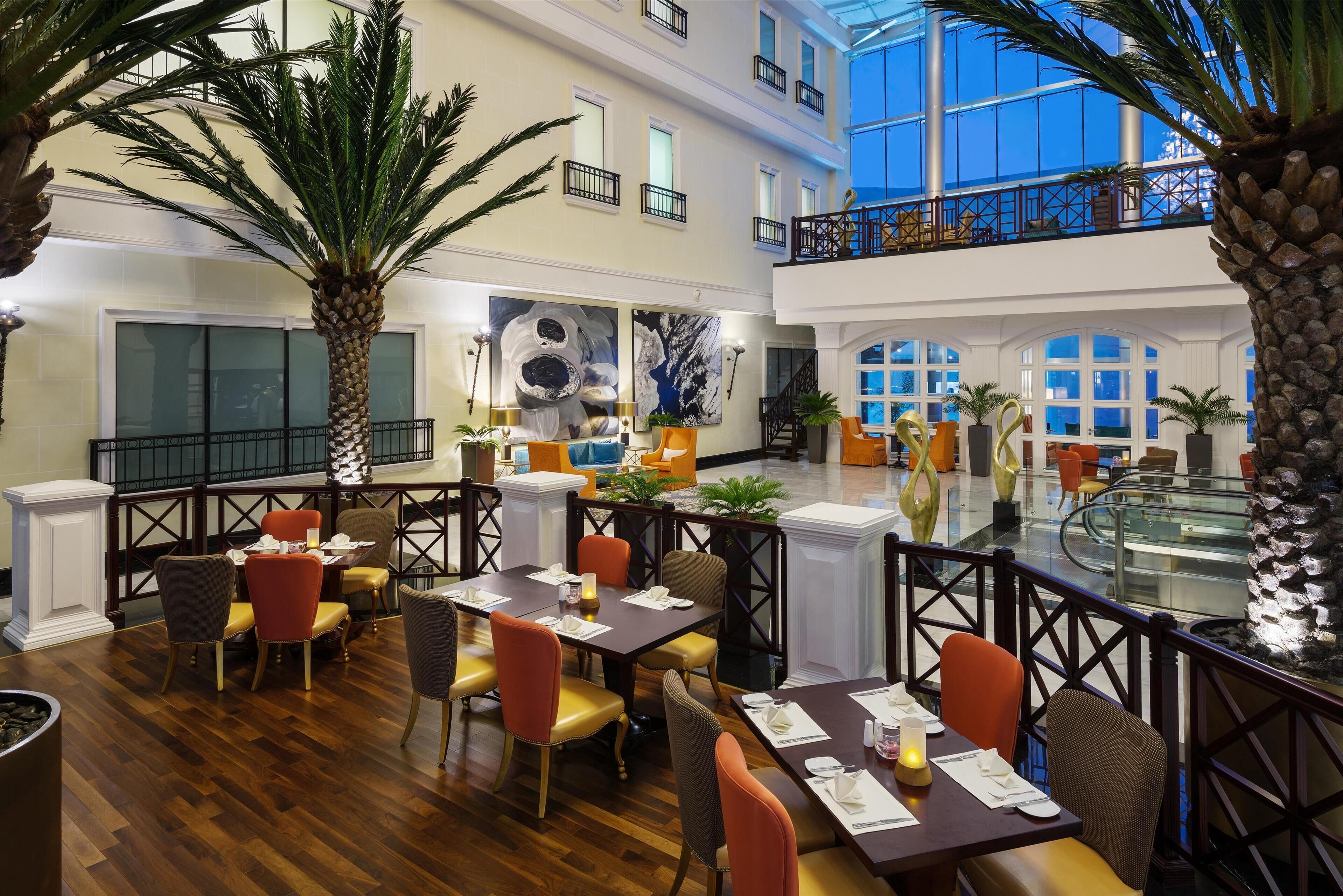 3 restaurants, breakfast, lunch, dinner served; mediterranean cuisine