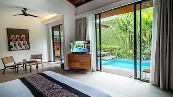 Villa, 1 Schlafzimmer, eigener Pool (Daily Afternoon Tea) | Minibar, Zimmersafe, Schreibtisch, schallisolierte Zimmer
