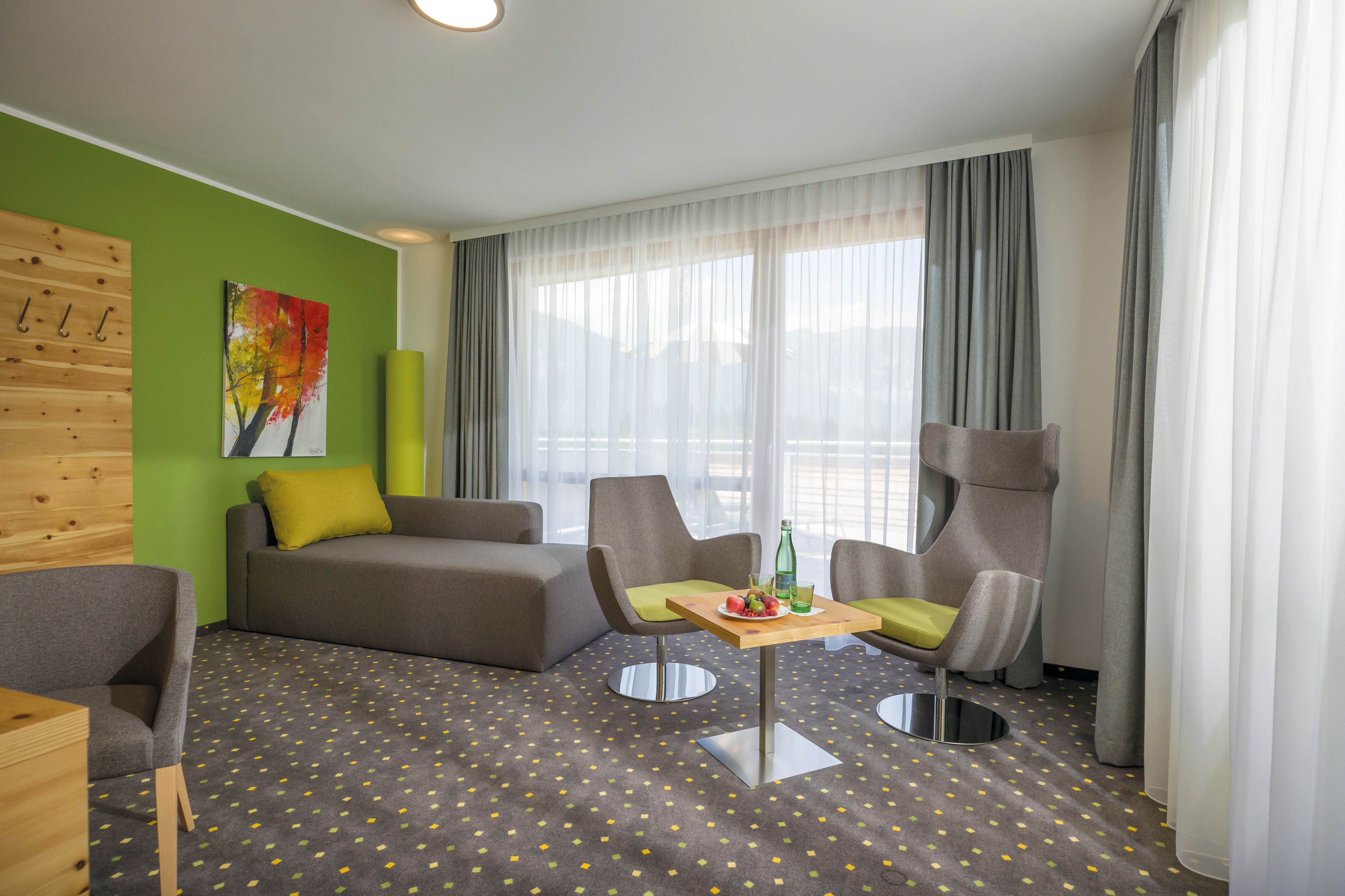 Suite, Balcony, Mountain View | Living area | Flat-screen TV