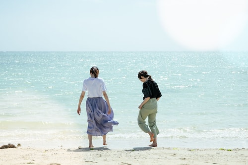 Vlak bij het strand