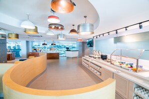 Free daily buffet breakfast