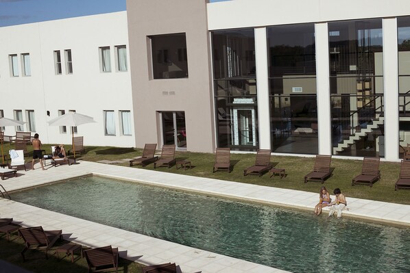 Indoor pool, outdoor pool