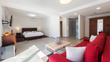 1 habitación y ropa de cama de alta calidad