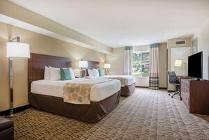 Suite, 2 Queen Beds, Accessible, Non Smoking | Premium bedding, in-room safe, desk, iron/ironing board