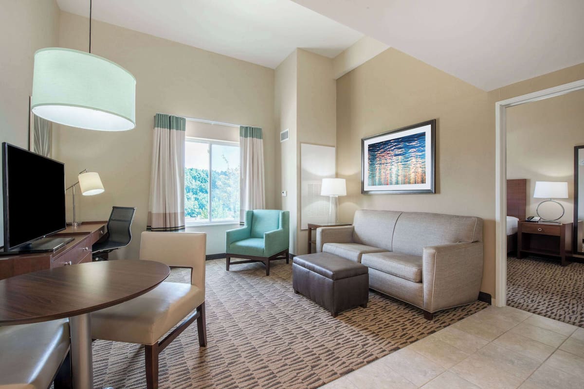 suite, 1 king bed, non smoking (1 bedroom) | premium bedding, in-room safe, desk, iron/ironing board