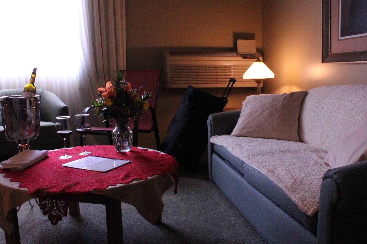 city suite | living area | tv