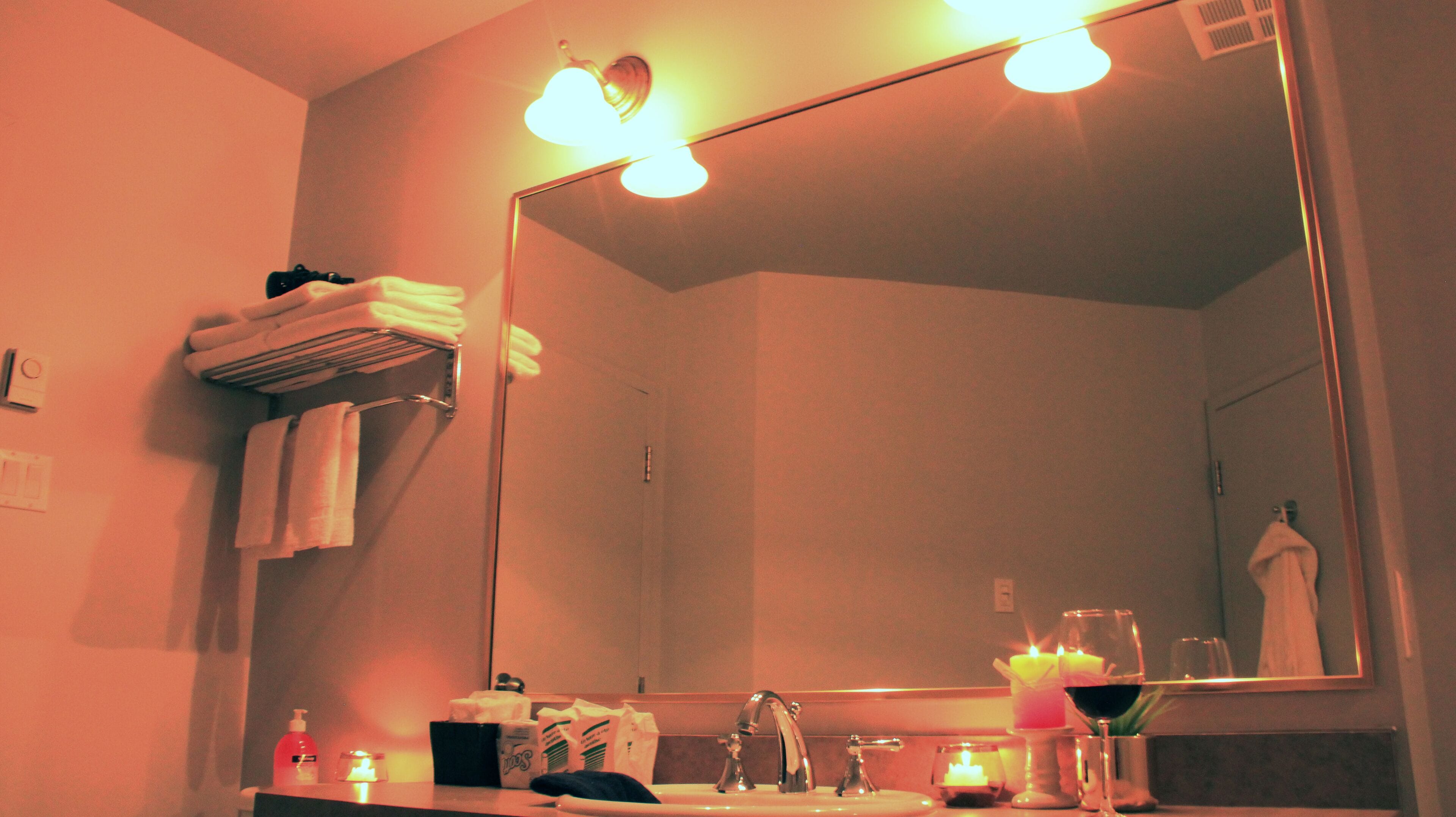 city suite | bathroom | combined shower/bathtub, free toiletries, hair dryer, towels