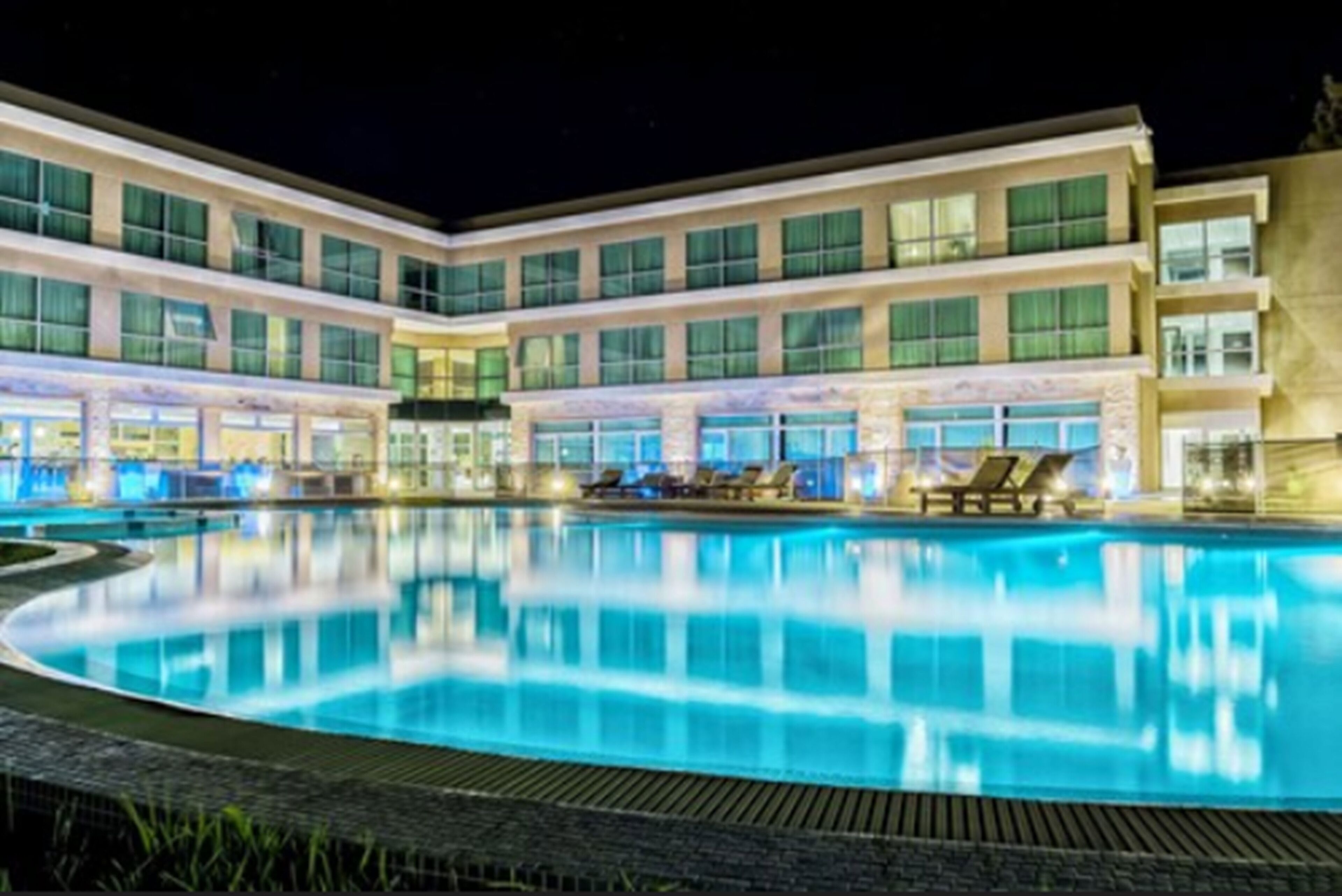 indoor pool, seasonal outdoor pool, pool loungers