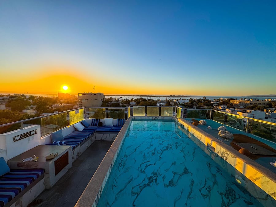 Piscina en la azotea