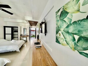 Premier Double Room, 2 Queen Beds, Balcony, Sea View | Minibar, in-room safe, blackout curtains, bed sheets - Calypso Beach & Dive Resort (Boracay Island)