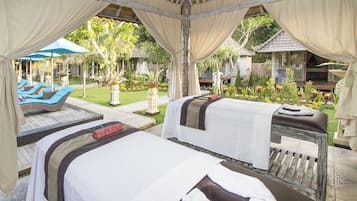 Body treatments, body scrubs, manicures and pedicures