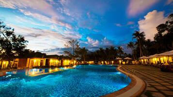 Udendørs pool, liggestole