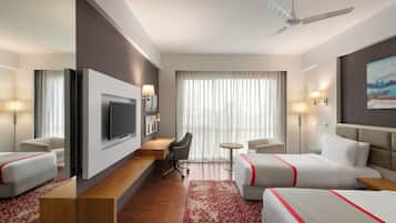 Premium bedding, minibar, in-room safe, desk