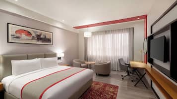 Premium bedding, minibar, in-room safe, desk