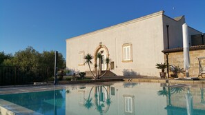 Front of property – evening/night - Antica Masseria Pescu (Presicce-Acquarica)