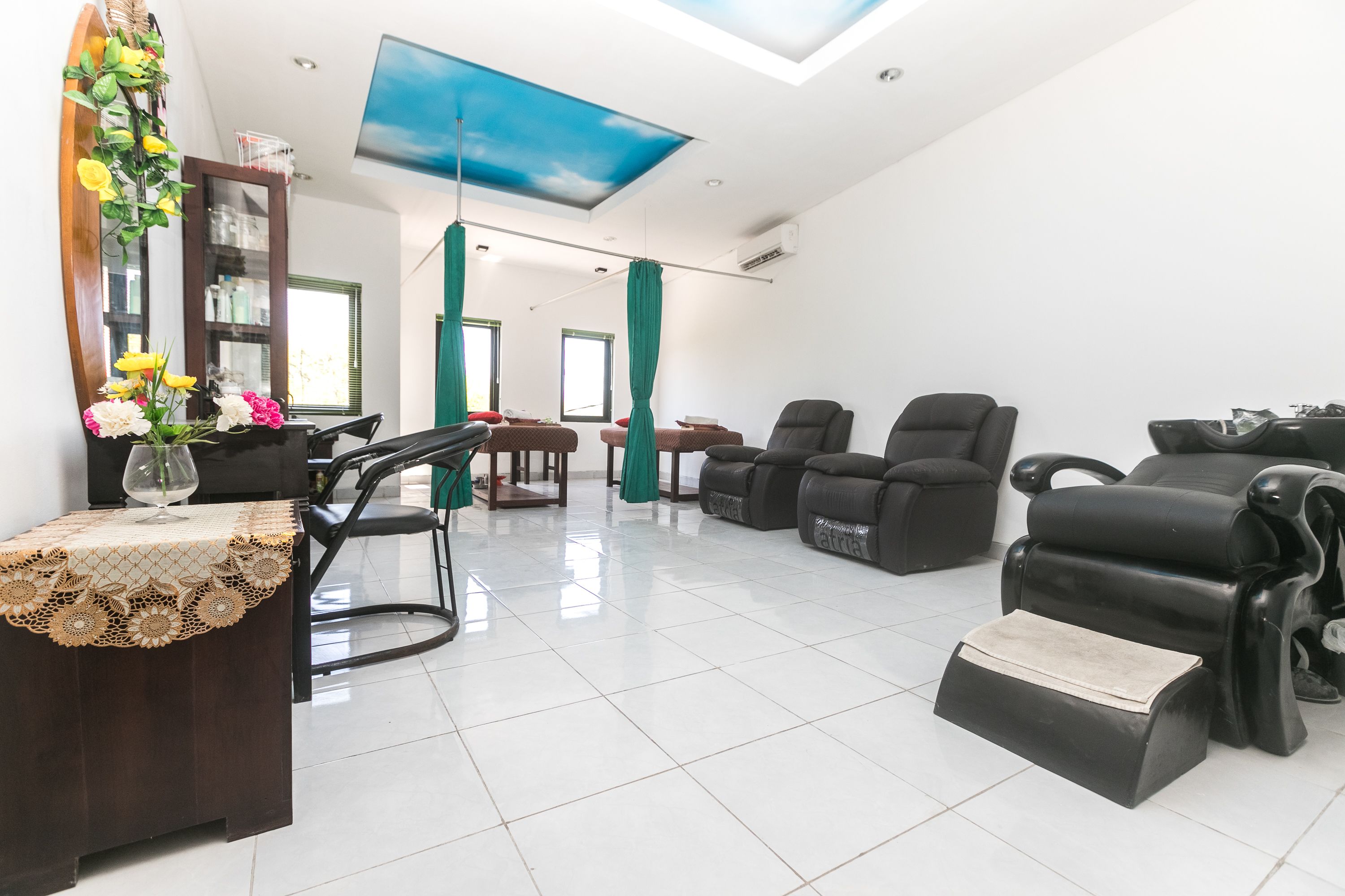 body scrubs, manicures and pedicures, massages