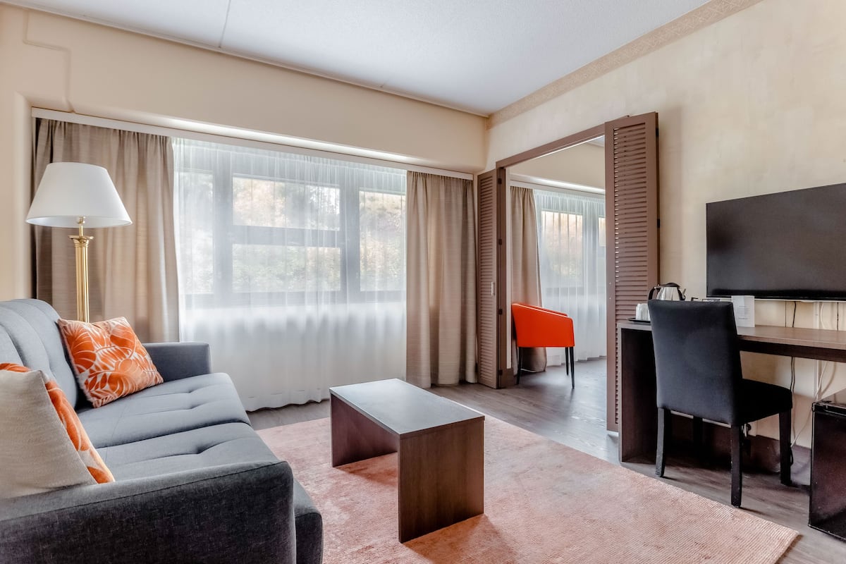 Family Room, 1 King Bed with Sofa bed | Desk, blackout drapes, iron/ironing board, free WiFi