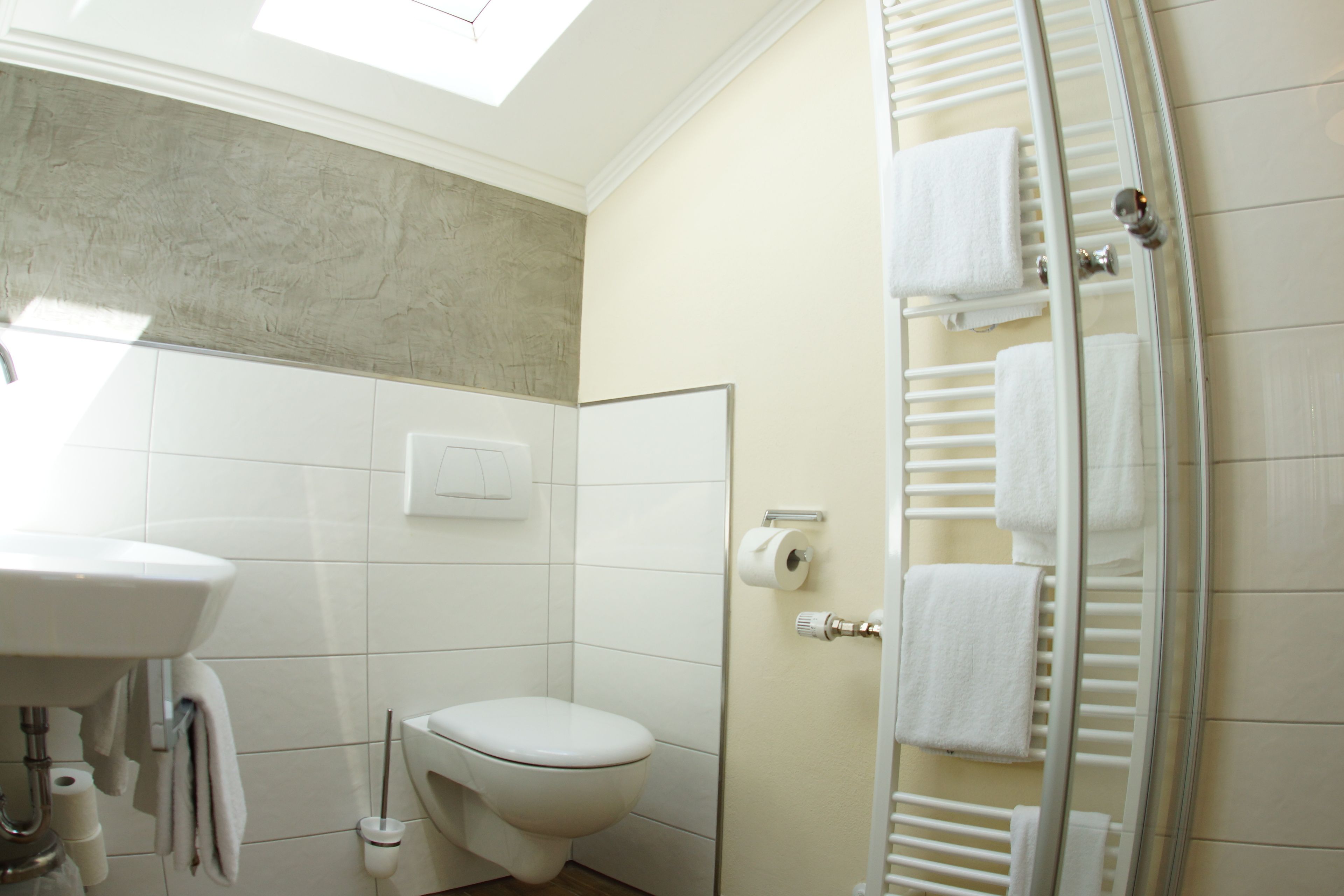 double room single use | bathroom | free toiletries, hair dryer, towels