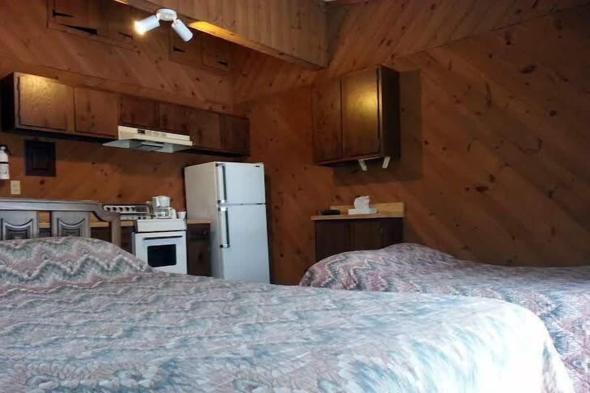 Standard Double Room, 2 Double Beds | Desk