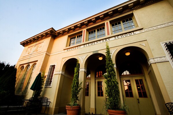 Voorkant van accommodatie