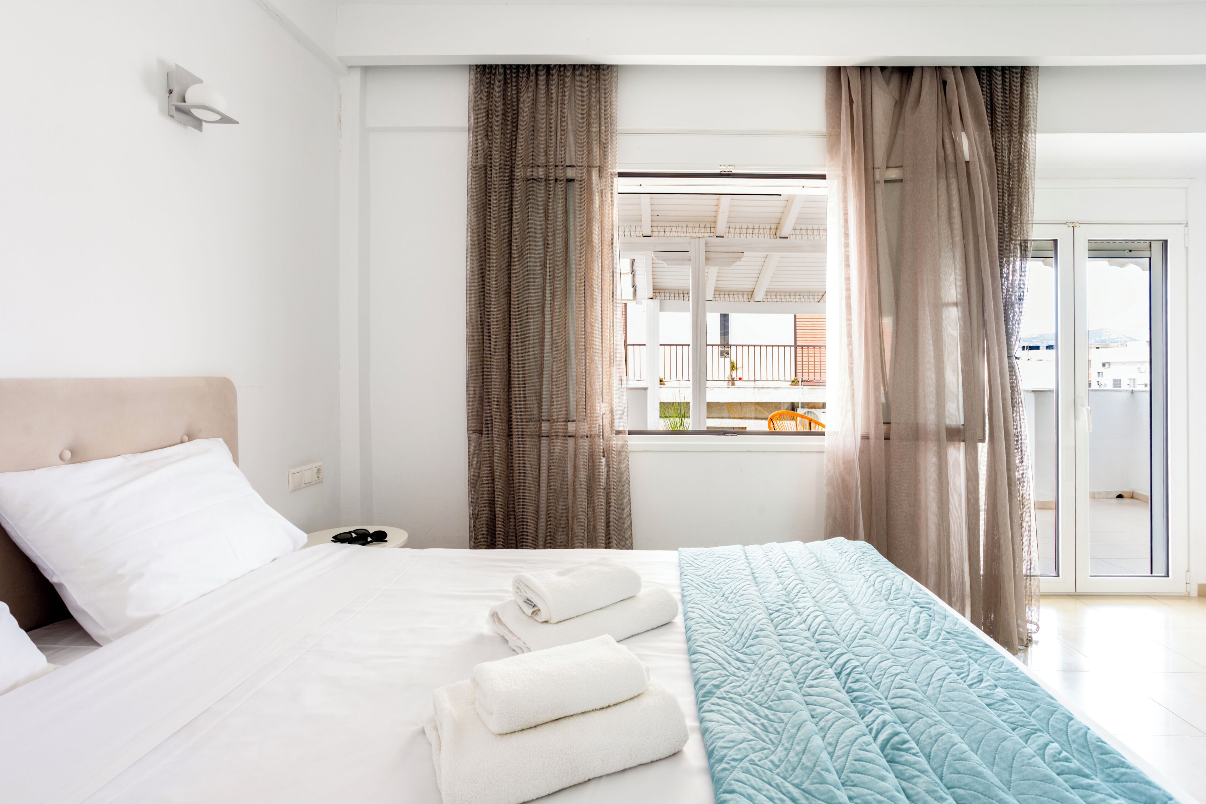 Double Room with Terrace | Premium bedding, Select Comfort beds, in-room safe, desk