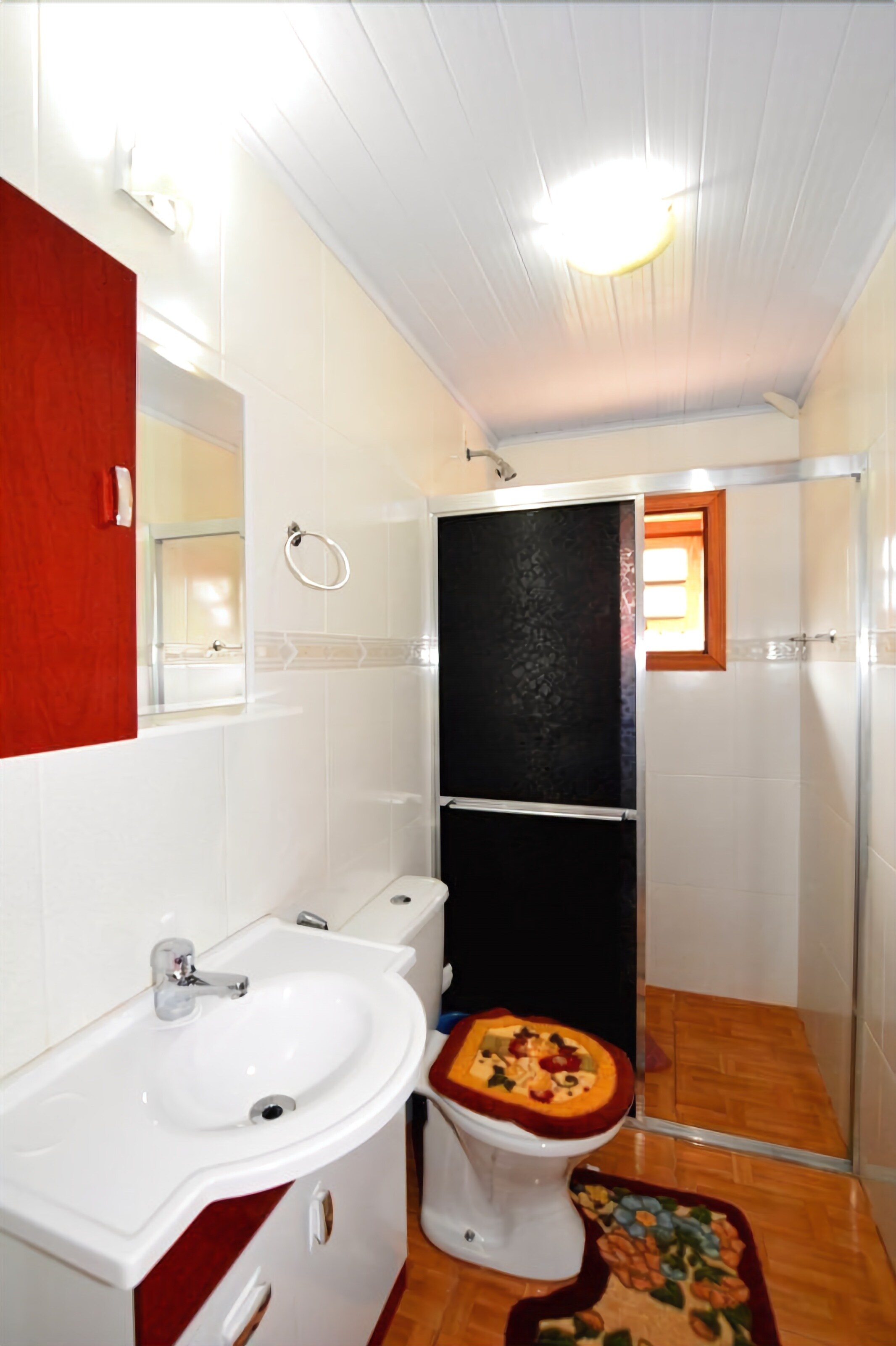 Secador de cabelo, toalhas de banho