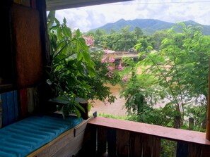 Baan Din Fan Room | Terrace/patio - Sawasdeepai River Resort (Pai)