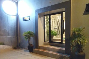 Front of property - evening/night