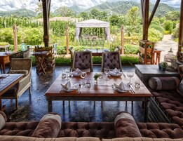 Breakfast, lunch, dinner served; Mediterranean cuisine, garden views 