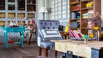 Wine bar, garden views, open daily