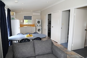 2 Bedroom Family 6 Berth Cabin | Private kitchen | Full-size fridge, microwave, stovetop, electric kettle