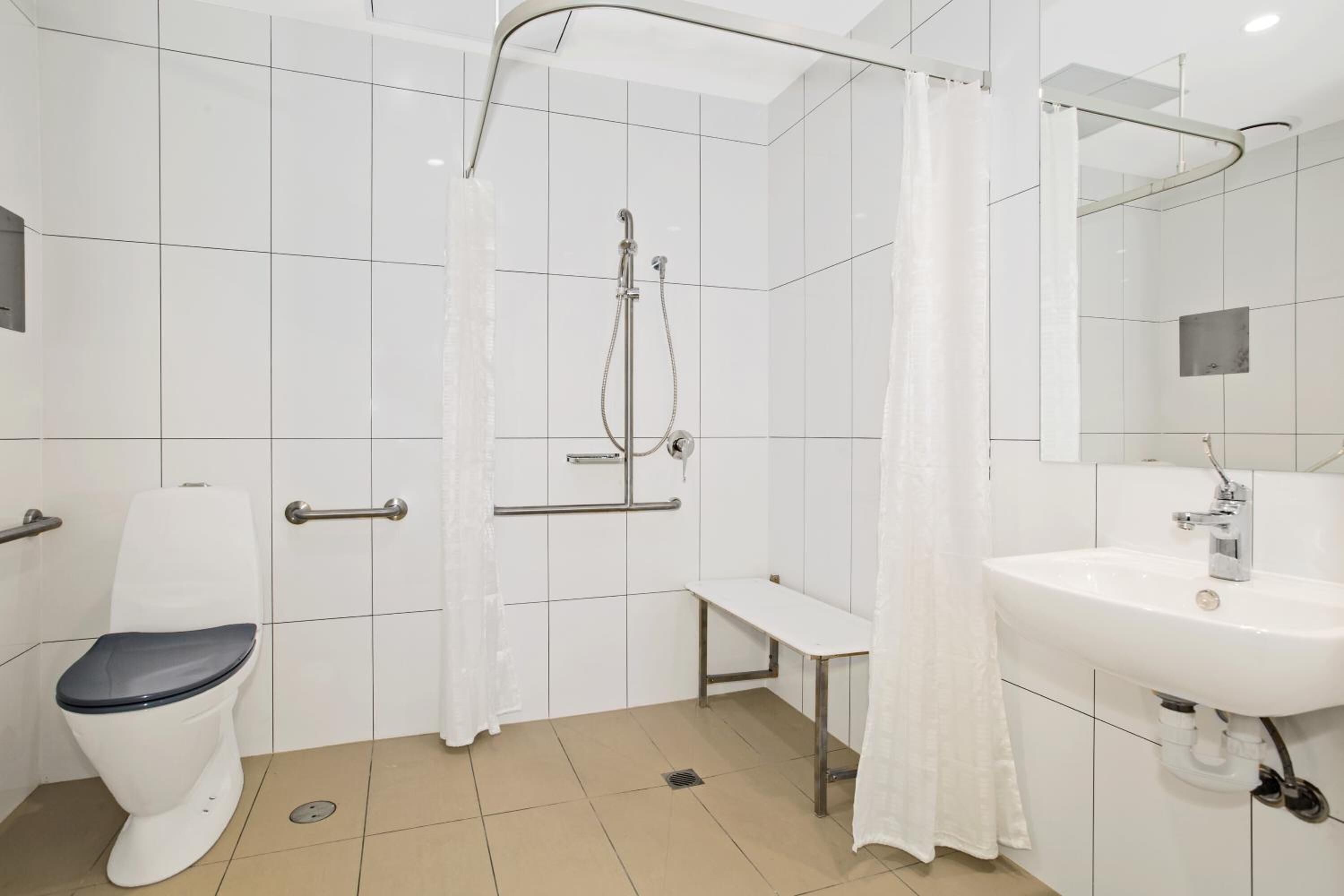 Free toiletries, hair dryer, towels