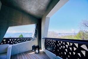 Chambre Double Deluxe, vue montagne | Vue depuis le balcon