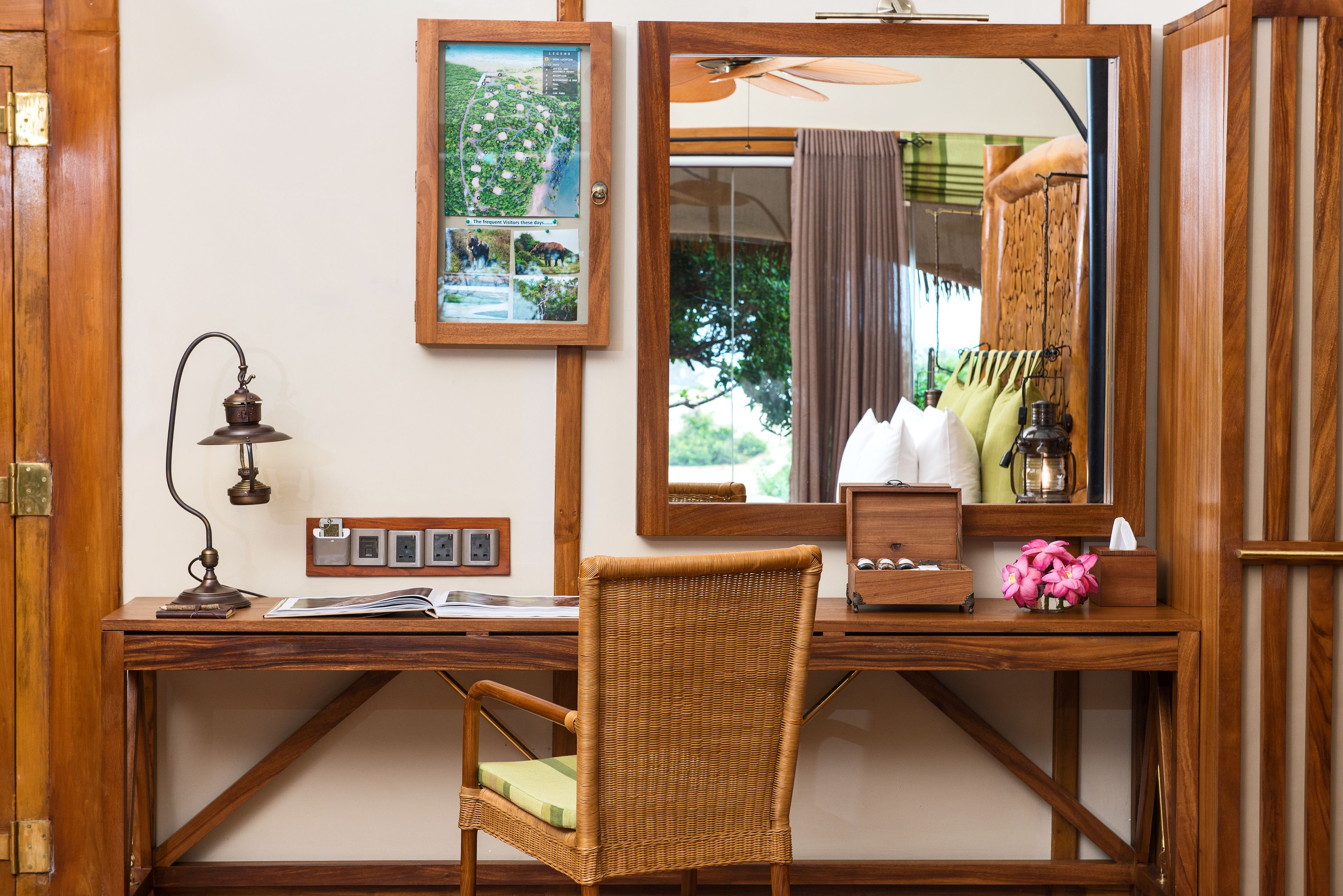 all inclusive luxury cabin with safari | room amenity