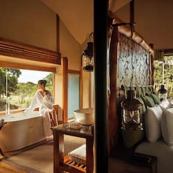 All Inclusive Luxury Cabin with Safari | Egyptian cotton sheets, premium bedding, free minibar, in-room safe